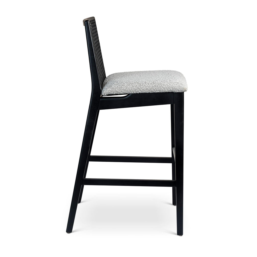 Modern Brazilian Nardia Cane Bar Stool