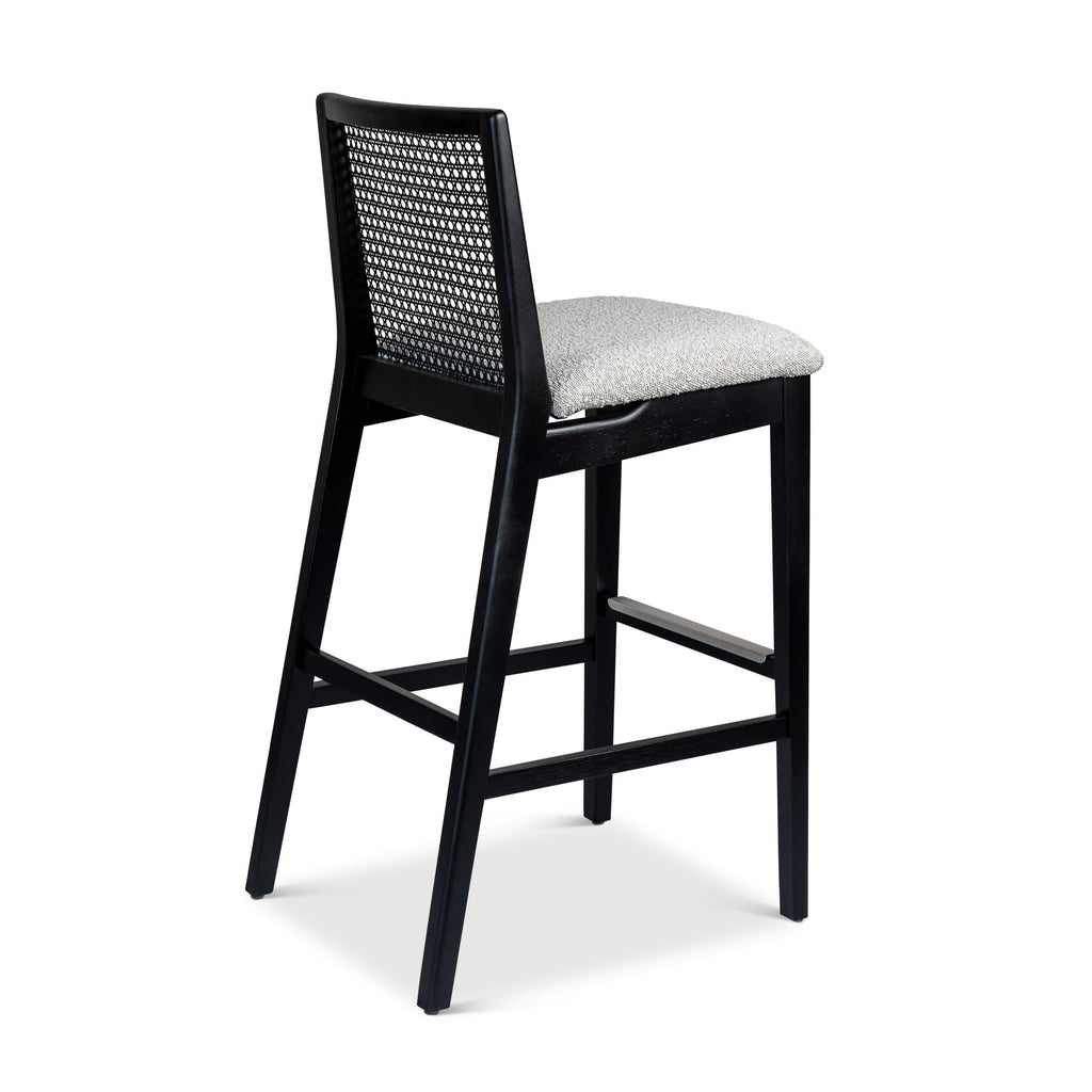 Modern Brazilian Nardia Cane Bar Stool