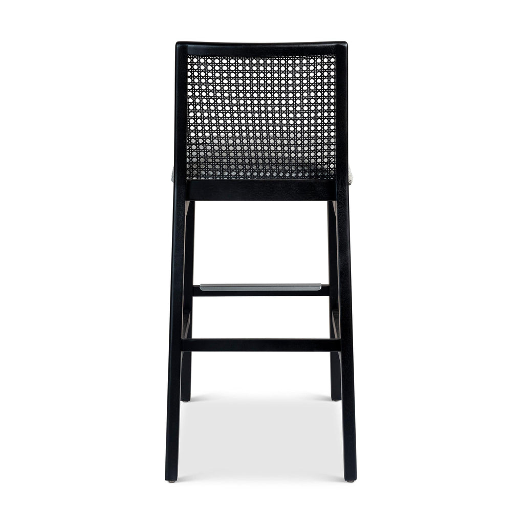 Modern Brazilian Nardia Cane Bar Stool