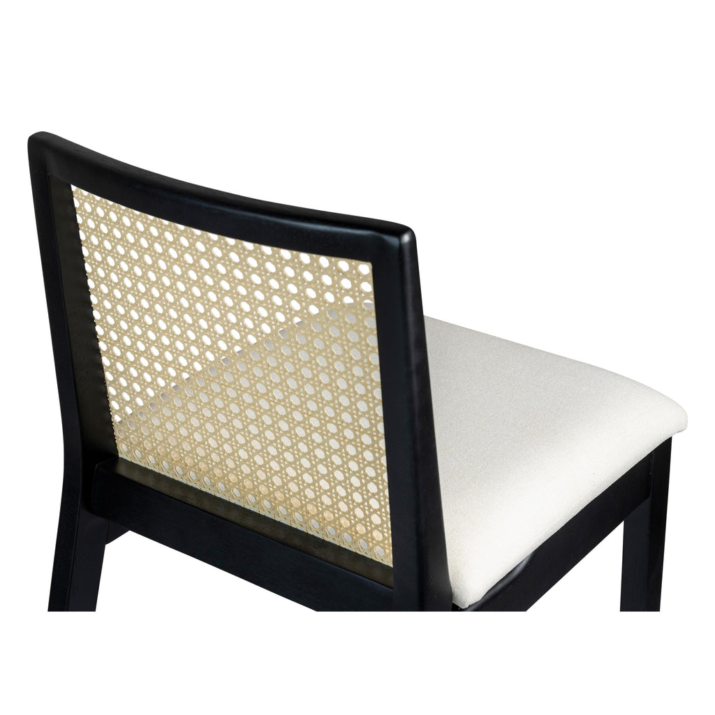 Modern Brazilian Nardia Cane Counter Stool