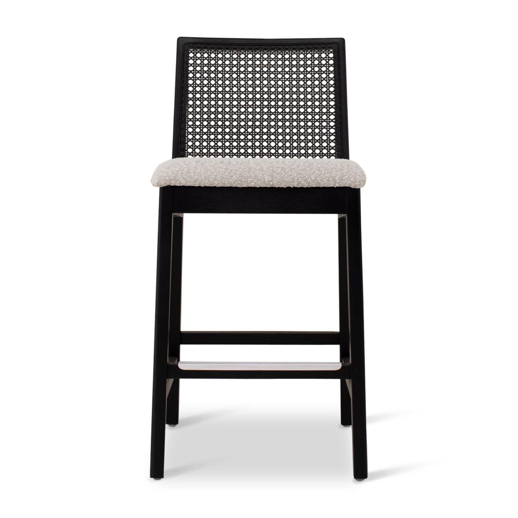 Modern Brazilian Nardia Cane Counter Stool