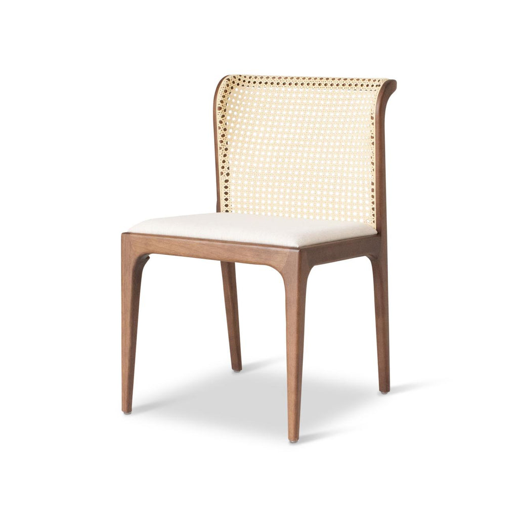 Modern Brazilian Eloa Cane Side Chair