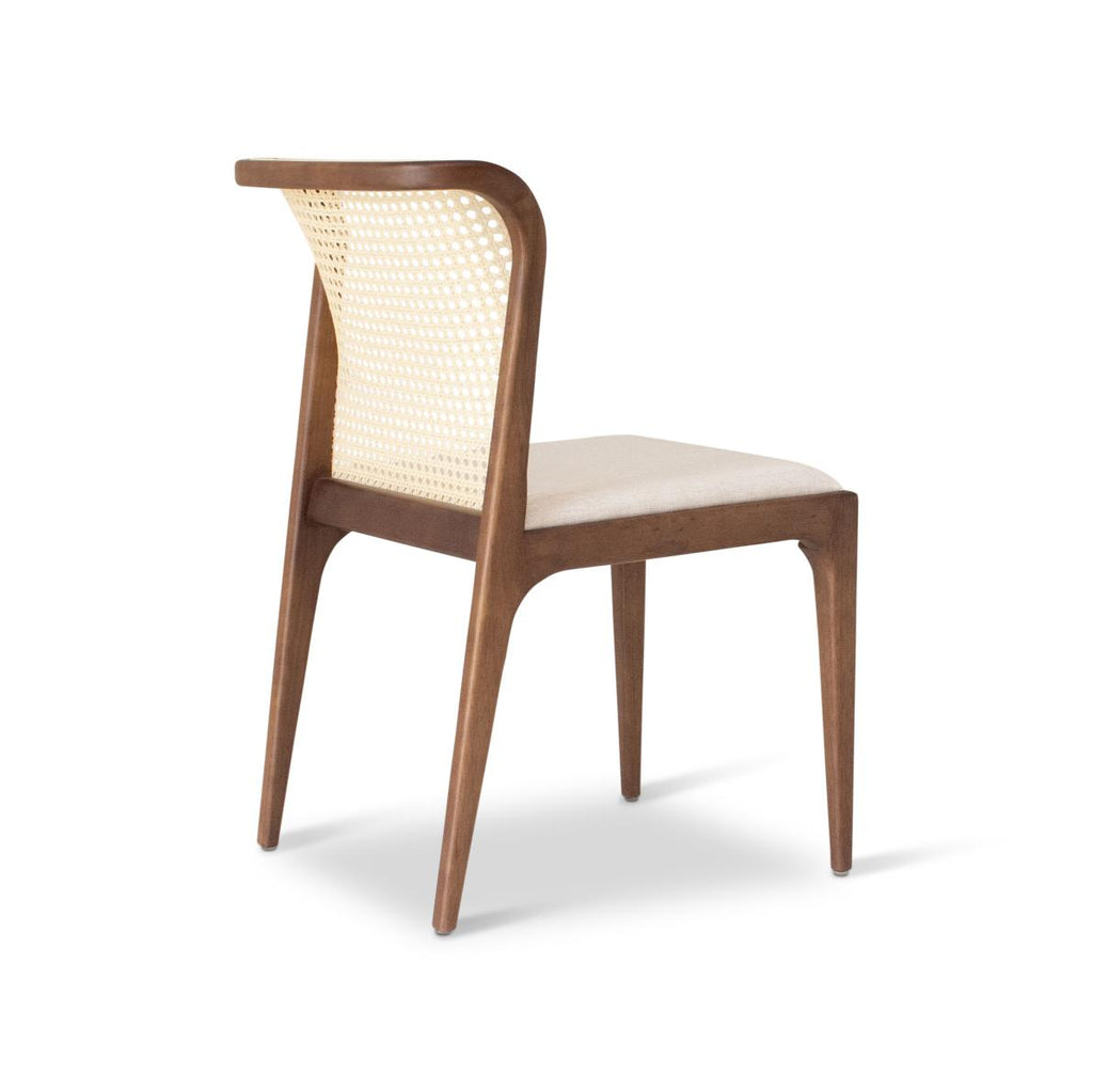 Modern Brazilian Eloa Cane Side Chair