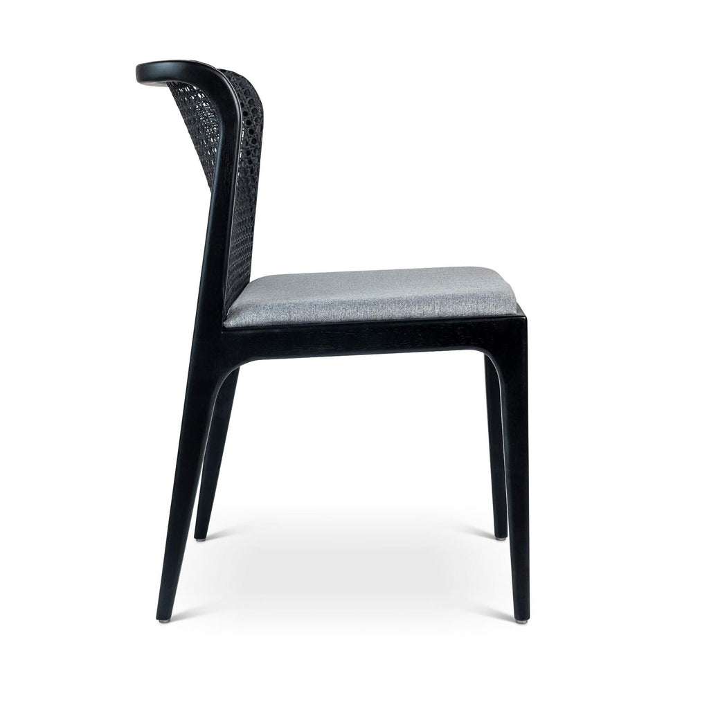 Modern Brazilian Eloa Cane Side Chair