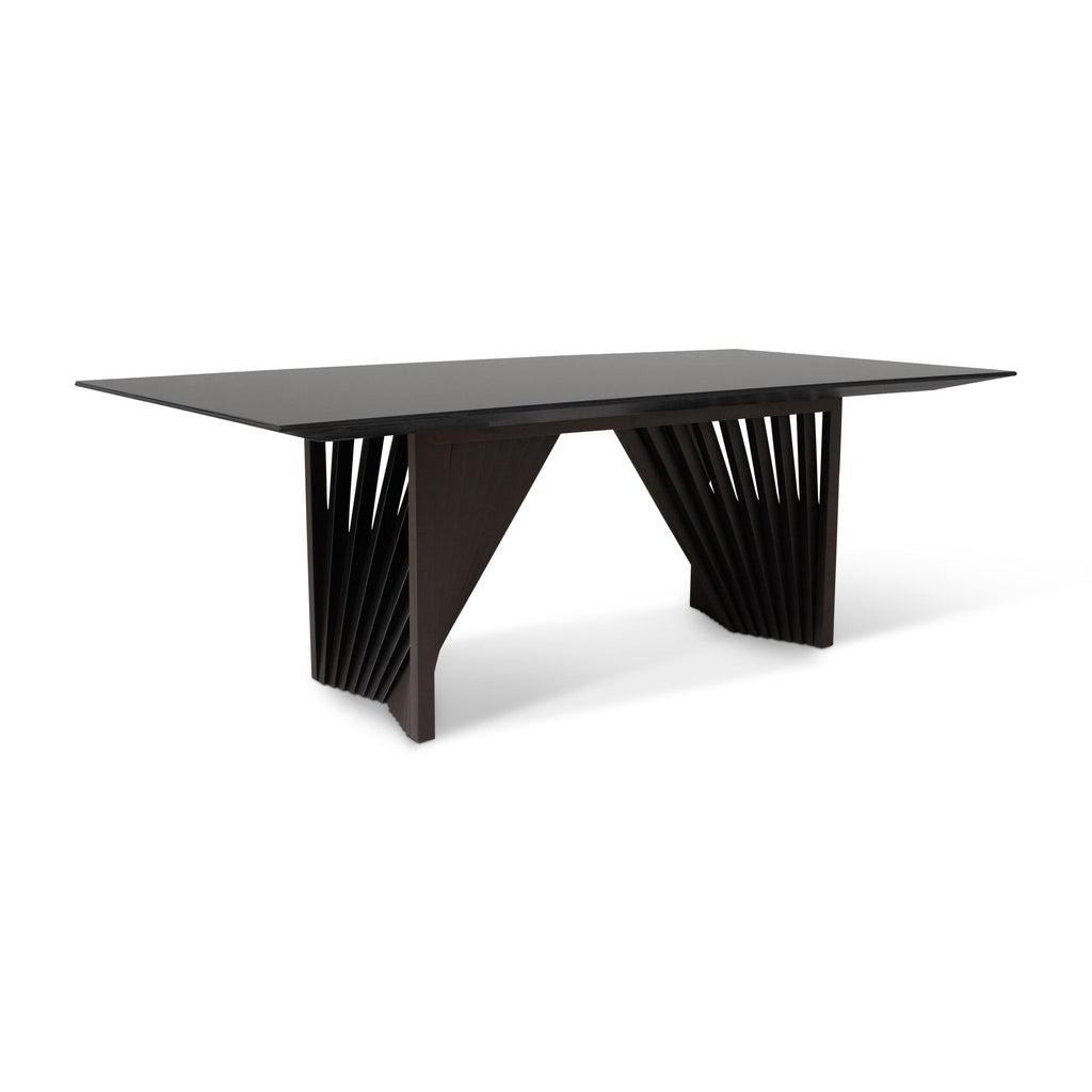 Modern Brazilian Laguna Glass Top Dining Table