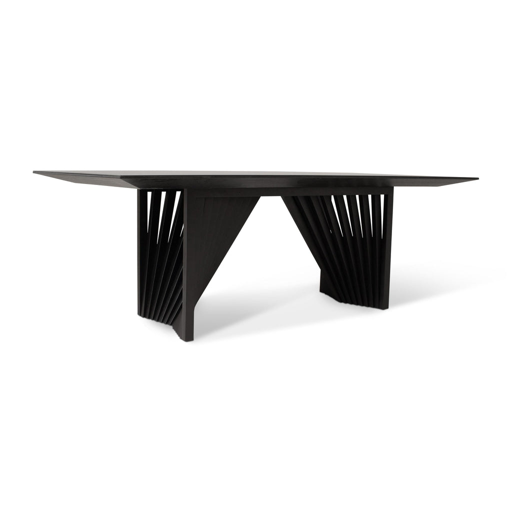 Modern Brazilian Laguna Glass Top Dining Table