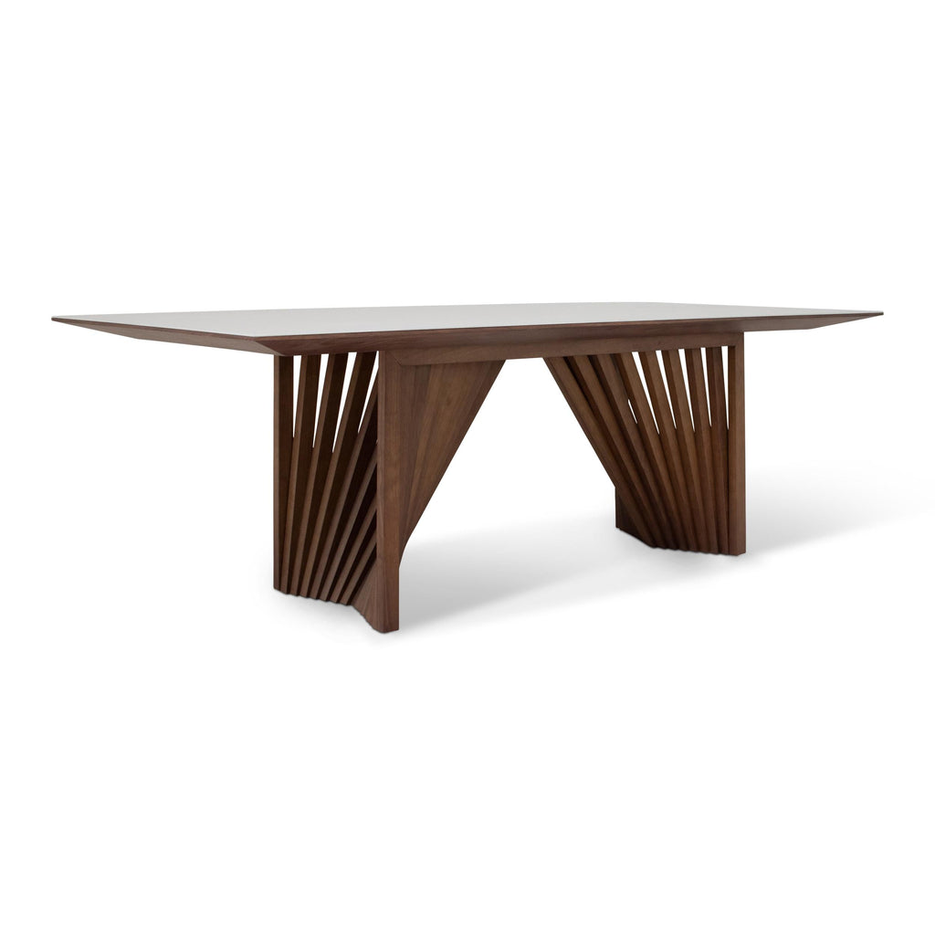 Modern Brazilian Laguna Glass Top Dining Table