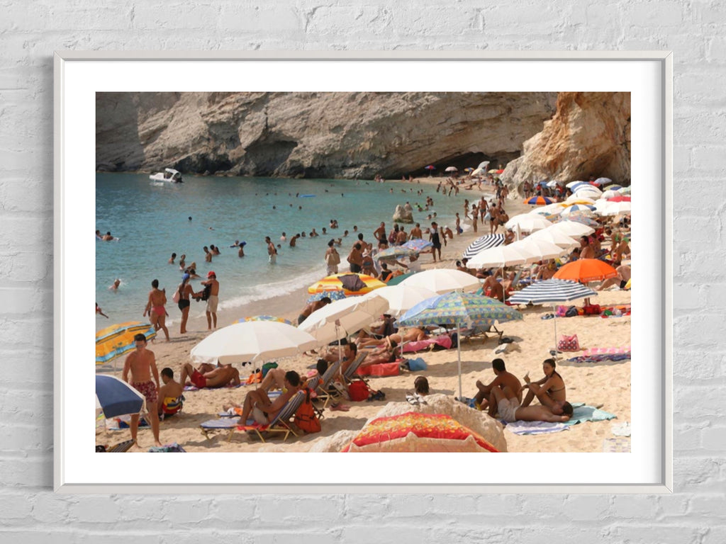 Beaches Draw Summer Tourists To Lefkada Island By Sean Gallup Via Getty Images Gallery Print