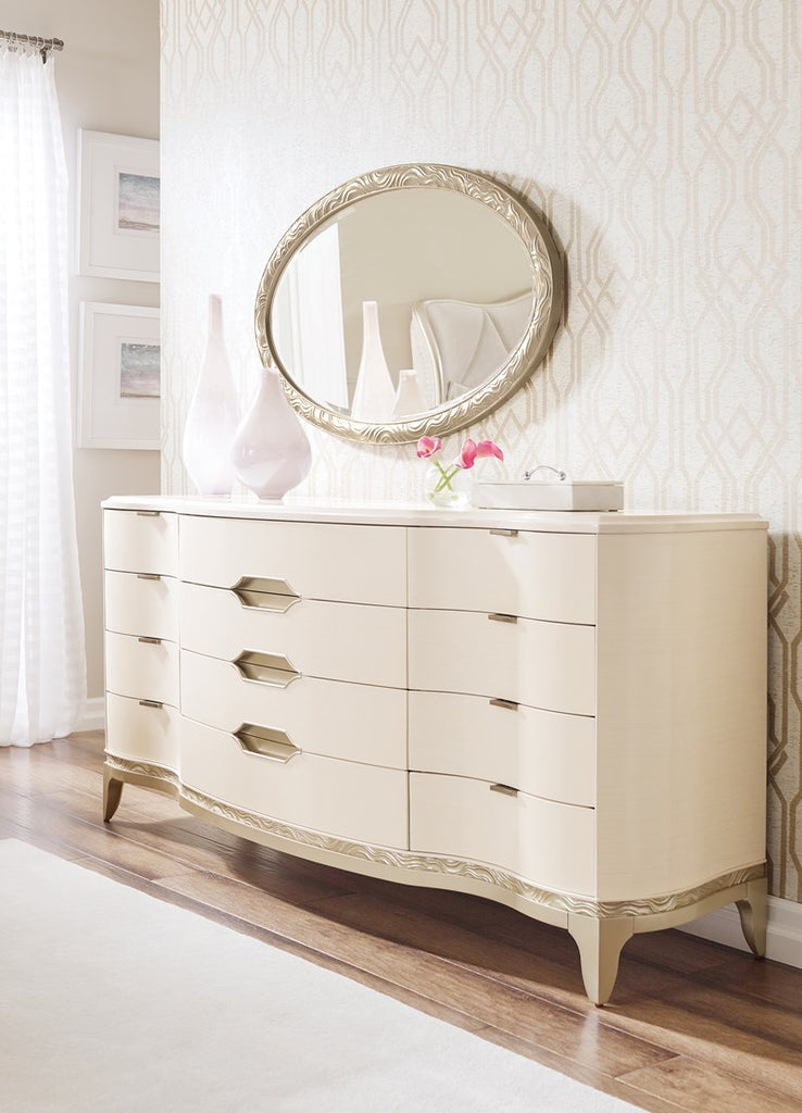 Adela Dresser - Washed Alabaster, Blush Taupe