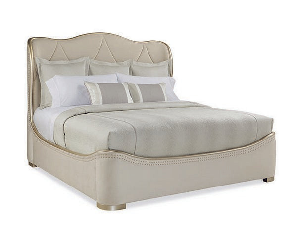 Adela Queen Bed - Blush Taupe