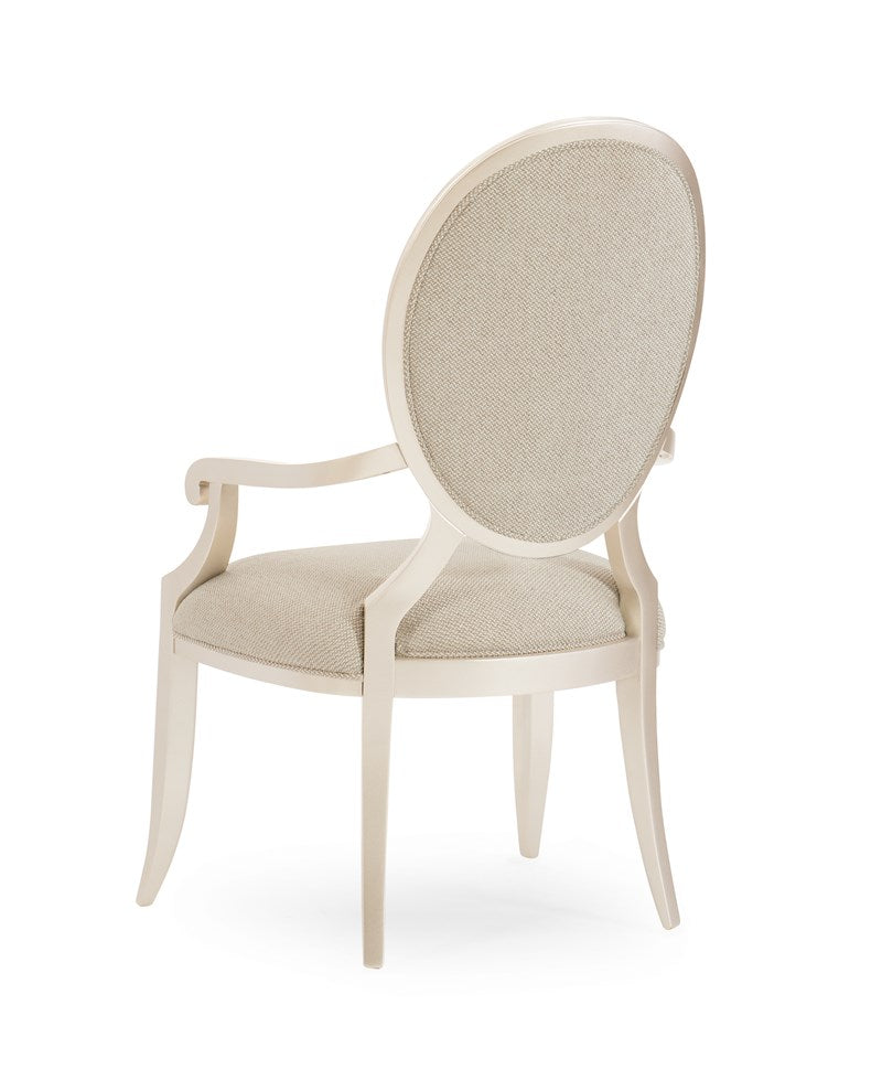 Avondale Arm Chair - Soft Silver Paint