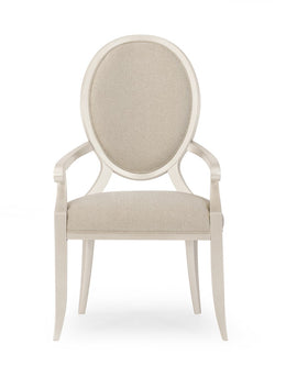 Avondale Arm Chair - Soft Silver Paint