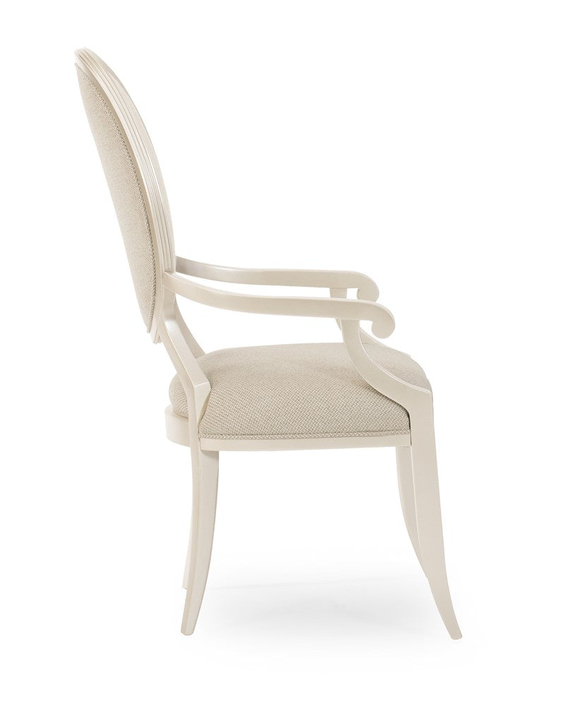 Avondale Arm Chair - Soft Silver Paint