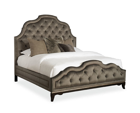 Upholstered Bed - Queen - Warm Umber