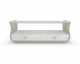 Rectangle Cocktail Table - Stone Manor, Ivory Wash, Soft Radiance