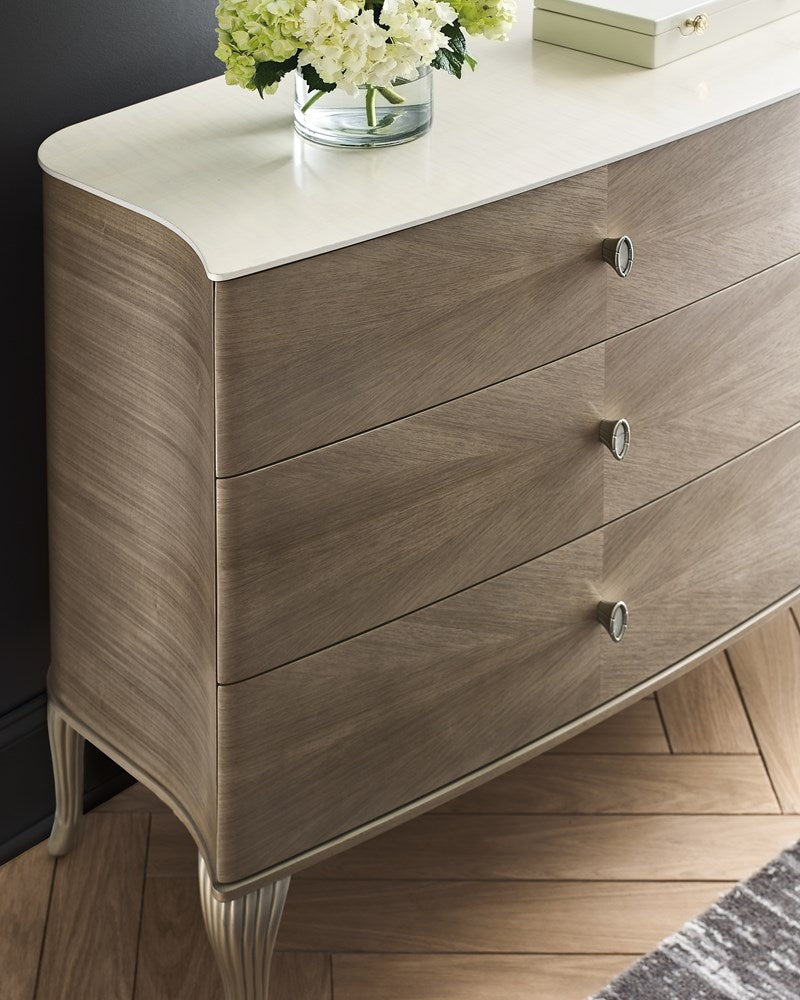 Double Dresser - Stone Manor, Ivory Wash, Soft Radiance