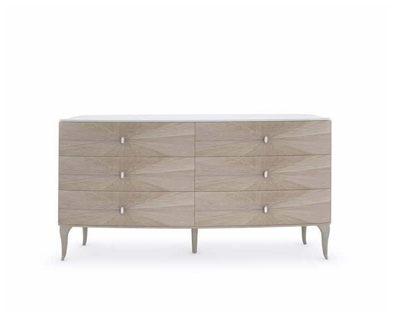 Double Dresser - Stone Manor, Ivory Wash, Soft Radiance