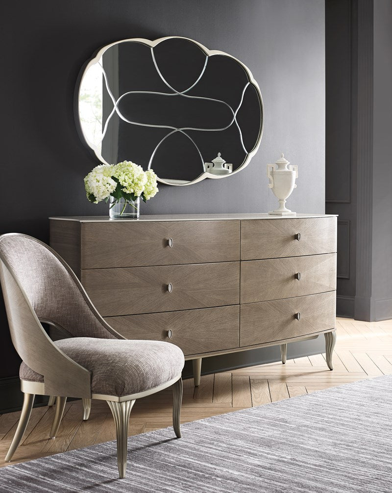 Double Dresser - Stone Manor, Ivory Wash, Soft Radiance