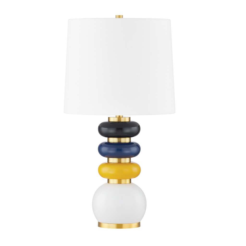 Robyn 1 Light Table Lamp - Aged Brass