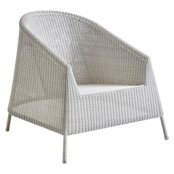 Kingston Lounge Chair, White Grey