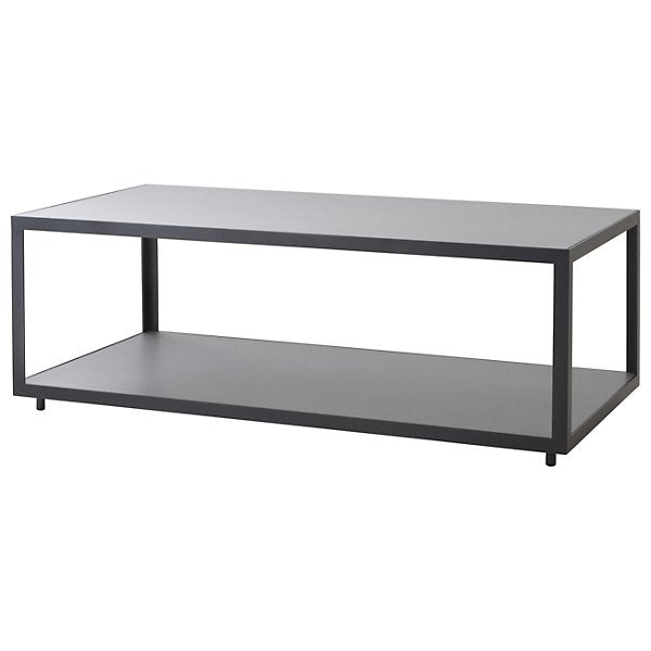 Level Rectangular Coffee Table, White