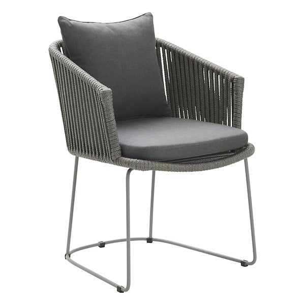 Moments Cushion For Dining Chair, Sunbrella Natte Grey