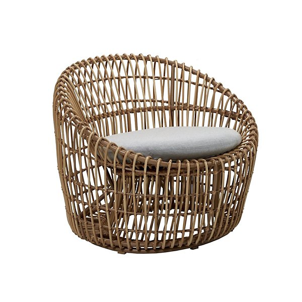 Nest Outdoor Round Lounge Chair, Natural