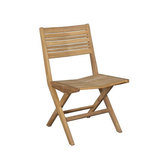 Flip Folding Outdoor Side Chair, Teak