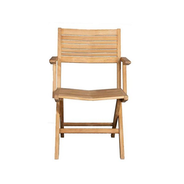 Flip Folding Outdoor Arm Chair, Teak