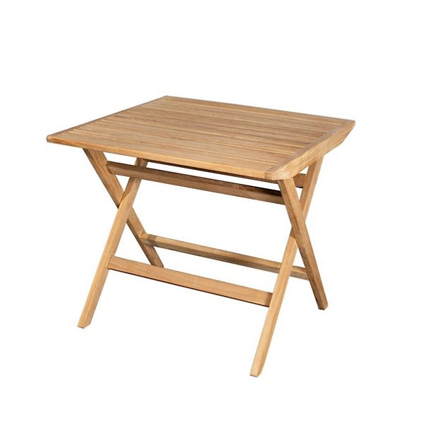 Flip Folding Square Outdoor Dining Table, Teak