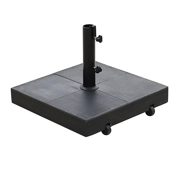 Parasol Outdoor Base With Wheels, Black