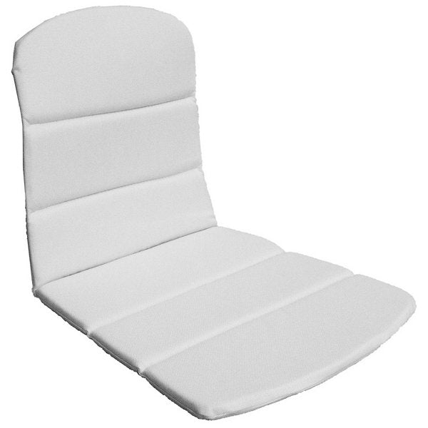 Breeze Outdoor Chair Seat With Back Cushion, Sunbrella Natte White