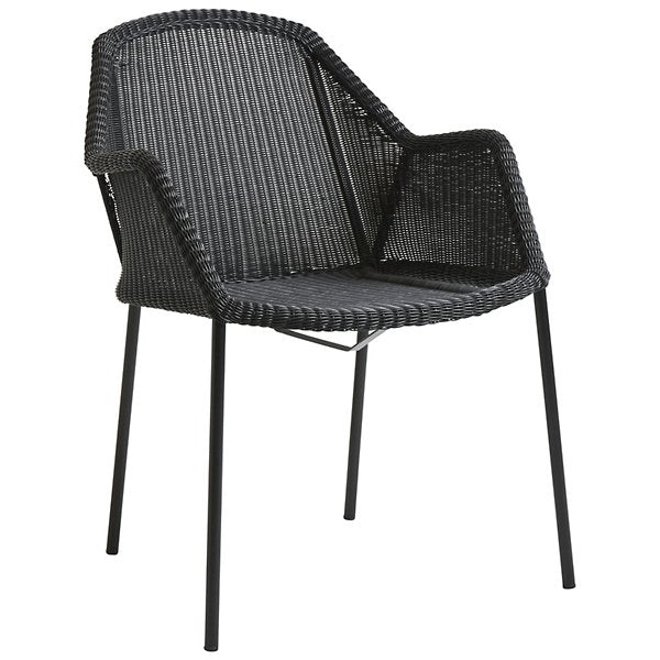 Breeze Stackable Armchair, Black