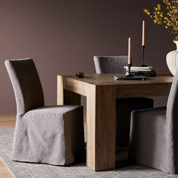 Vista Dining Chair-Heather Twill Carbon by Four Hands