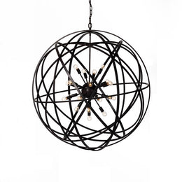 Tennyson Large Chandelier-Rust