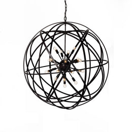 Tennyson Large Chandelier-Rust by Four Hands