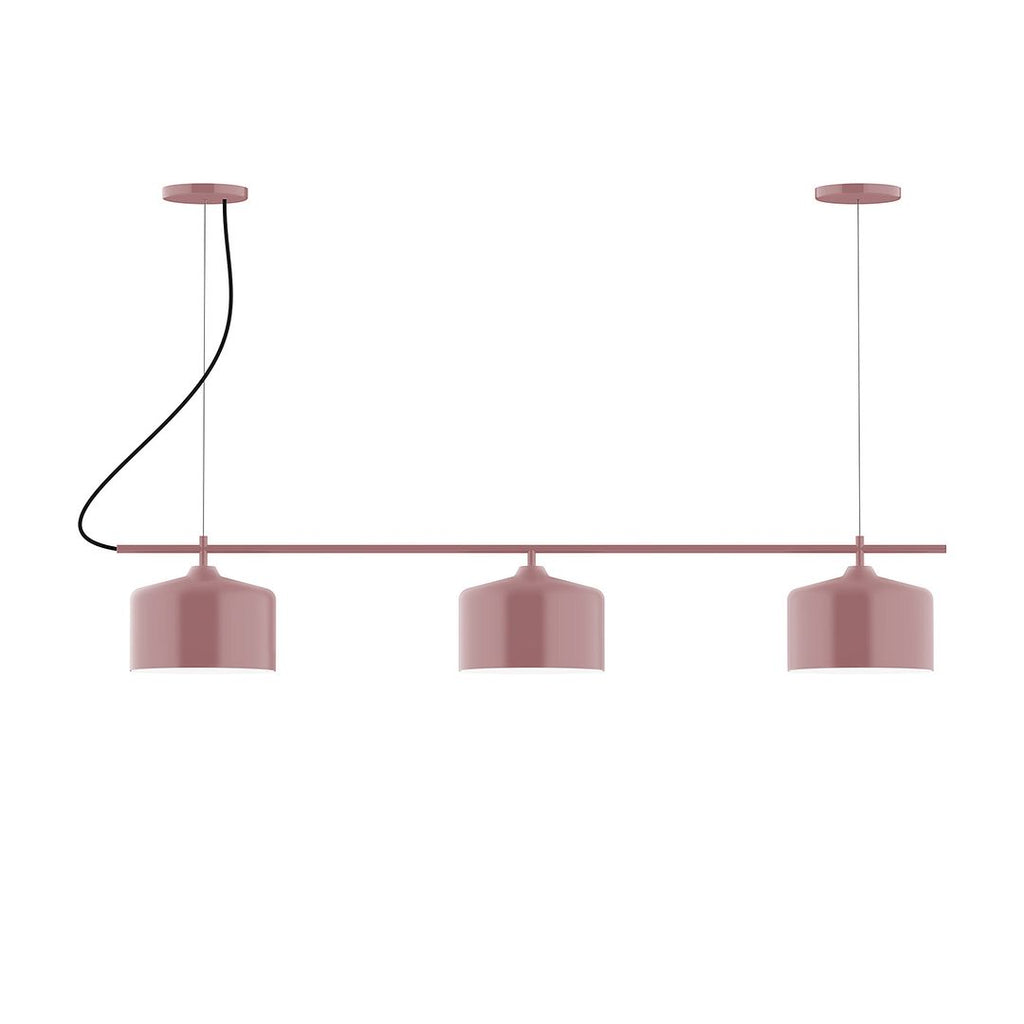 3-Light Linear Axis Chandelier, Mauve - CHA419-20