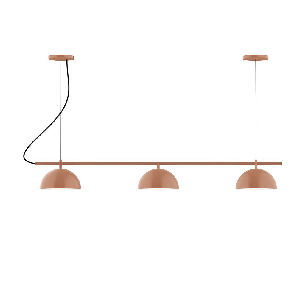 3-Light Linear Axis Chandelier, Terracotta - CHA431-19