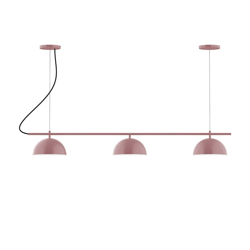 3-Light Linear Axis Chandelier, Mauve - CHA431-20