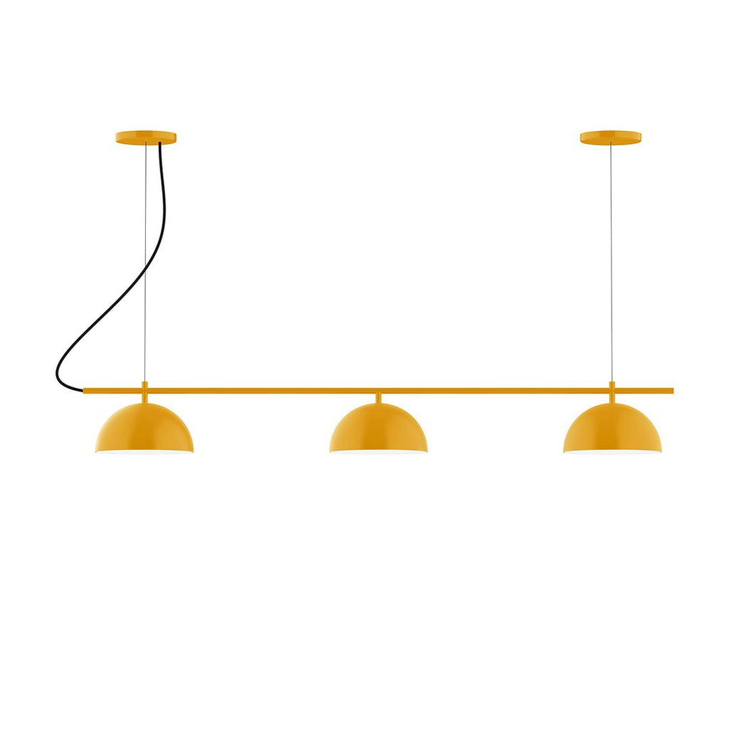 3-Light Linear Axis Chandelier, Bright Yellow - CHA431-21