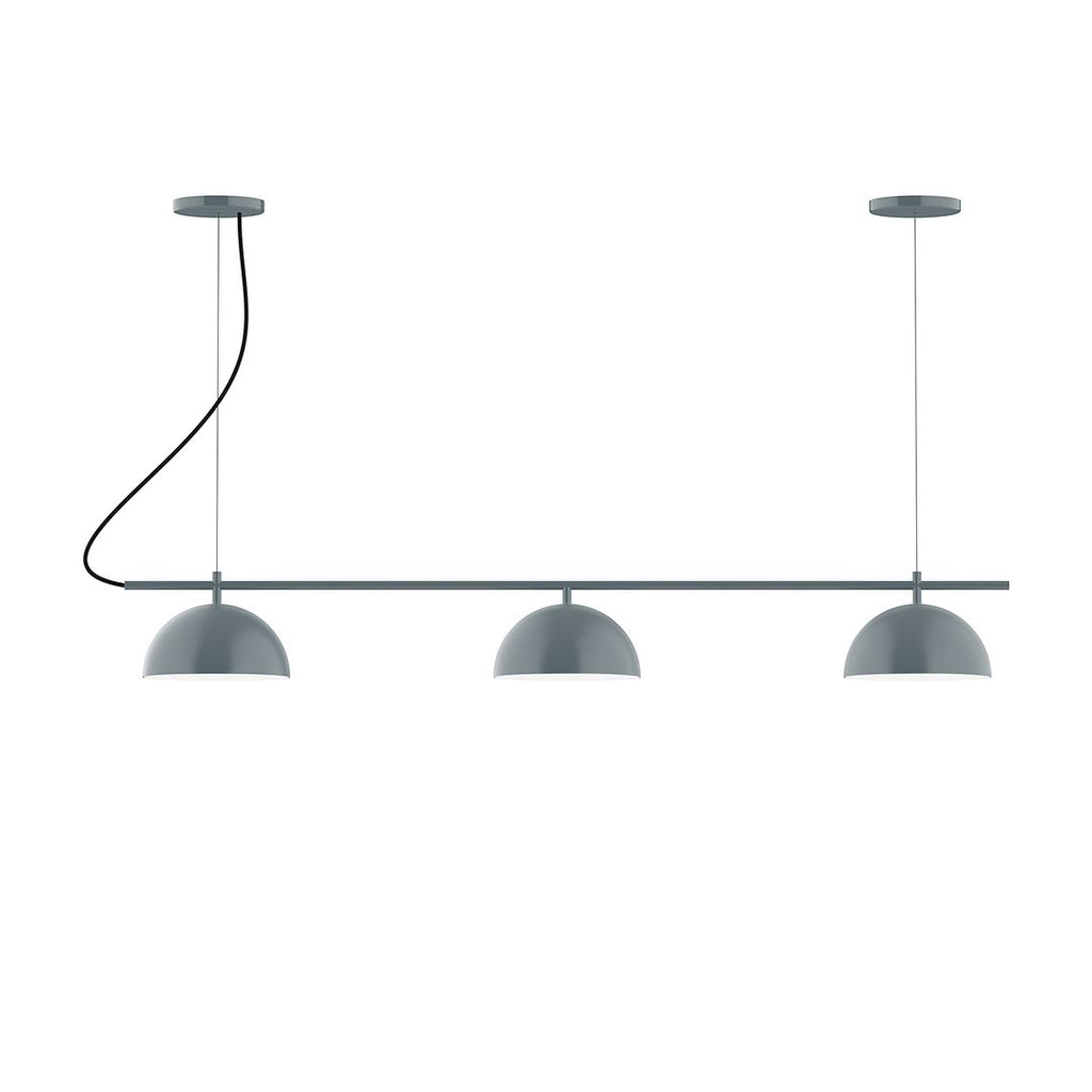 3-Light Linear Axis Chandelier, Slate Gray - CHA431-40