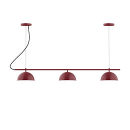 3-Light Linear Axis Chandelier, Barn Red - CHA431-55