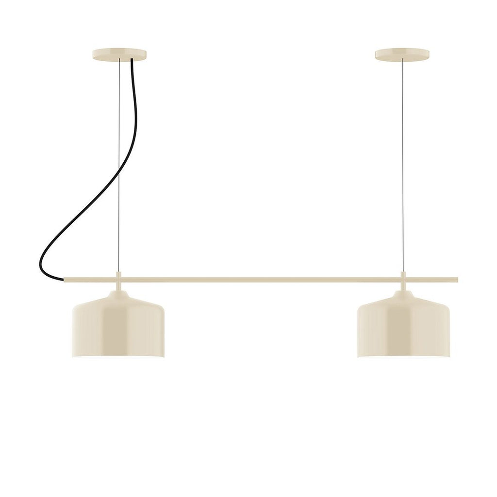 2-Light Linear Axis Chandelier, Cream - CHB419-16