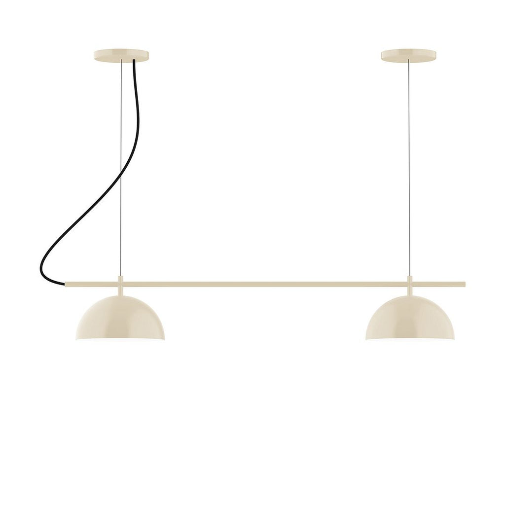 2-Light Linear Axis Chandelier, Cream - CHB431-16