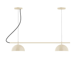 2-Light Linear Axis Chandelier, Cream - CHB431-16