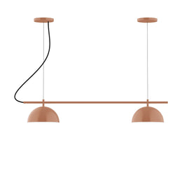 2-Light Linear Axis Chandelier, Terracotta - CHB431-19