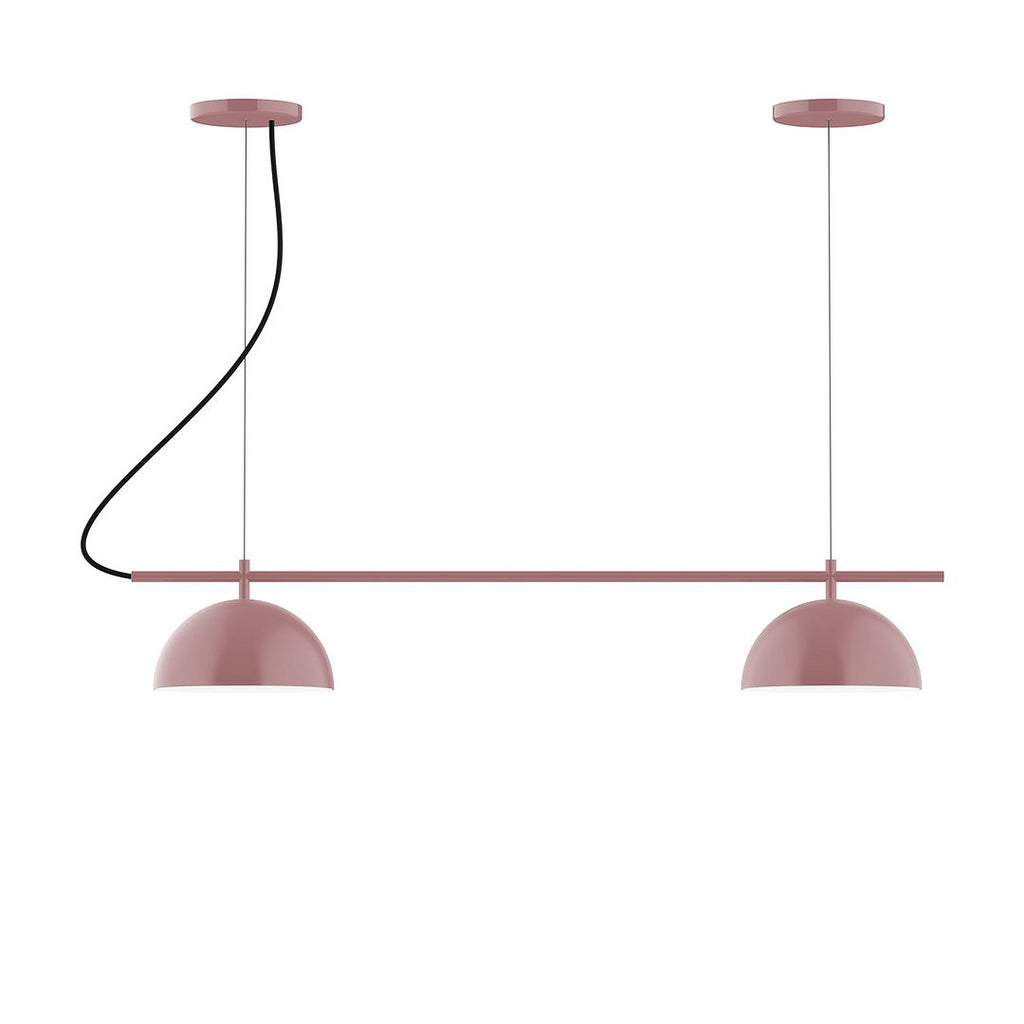 2-Light Linear Axis Chandelier, Mauve - CHB431-20