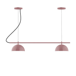 2-Light Linear Axis Chandelier, Mauve - CHB431-20