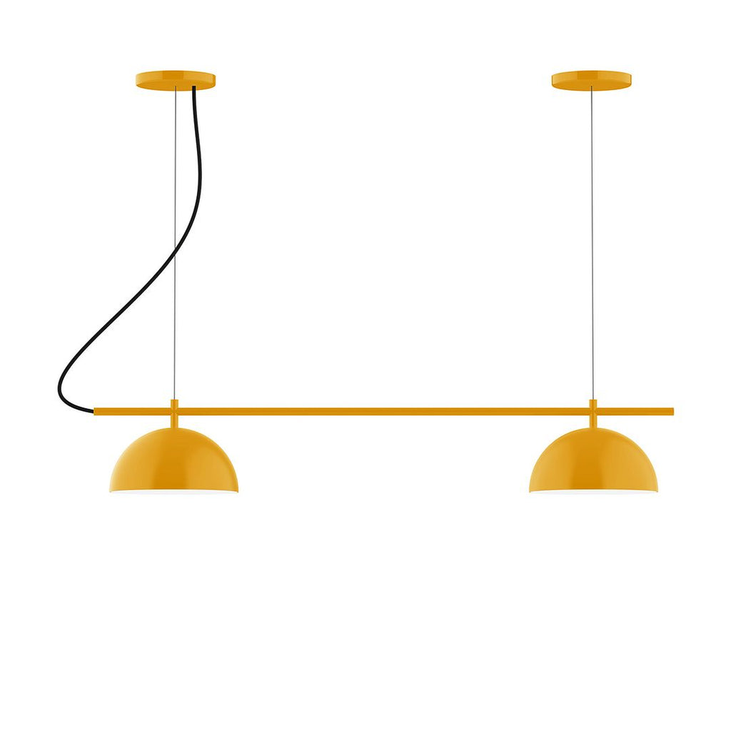 2-Light Linear Axis Chandelier, Bright Yellow - CHB431-21