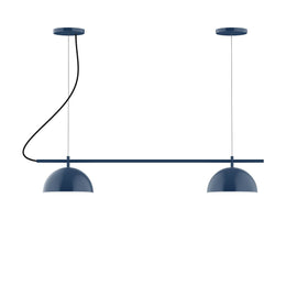 2-Light Linear Axis Chandelier, Navy - CHB431-50